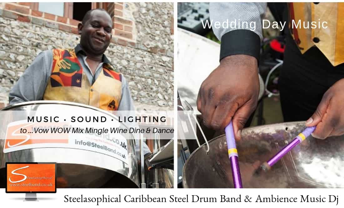 Steelasophical steel Pan Drum Band band DJ Steelpan |Gary Trotman Steelpan Steeldrums Steelband Music Hire Tythe barn, Tithe barn,
