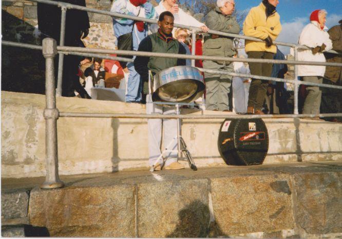 La Vallette Pools Guernsey Steelband christmas morning baths steelband