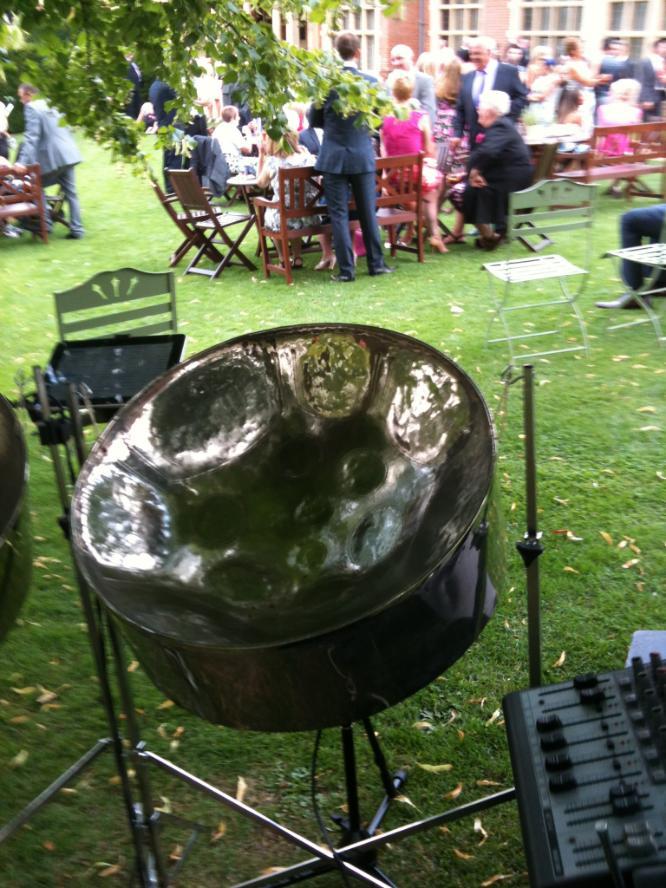 Longstowe Hall | wedding venue Steelasophical Steel Band Drinks Reception 000